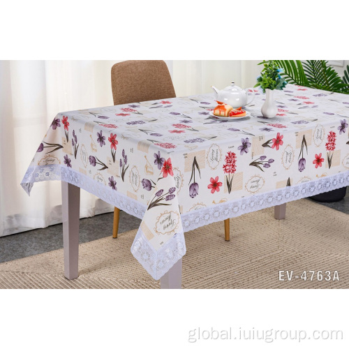 Eva Tablecloth EVA/PEVA Tablecloth Flowers Table Linens Supplier